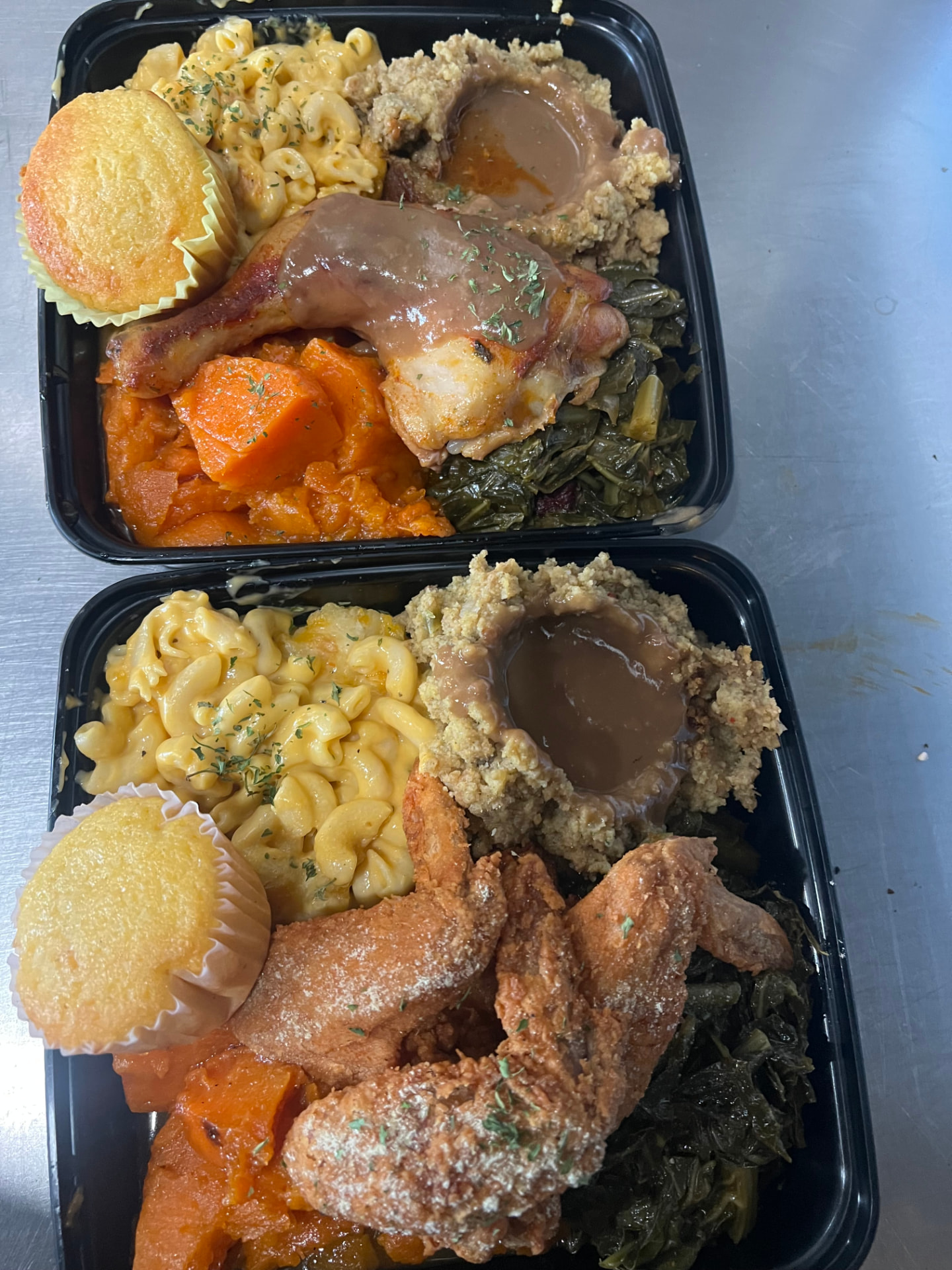 Lawrence's soul food dinner plates
