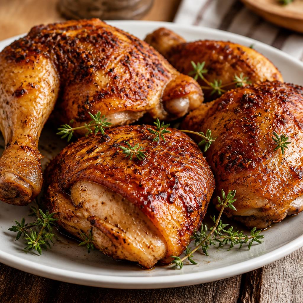 Golden baked chicken